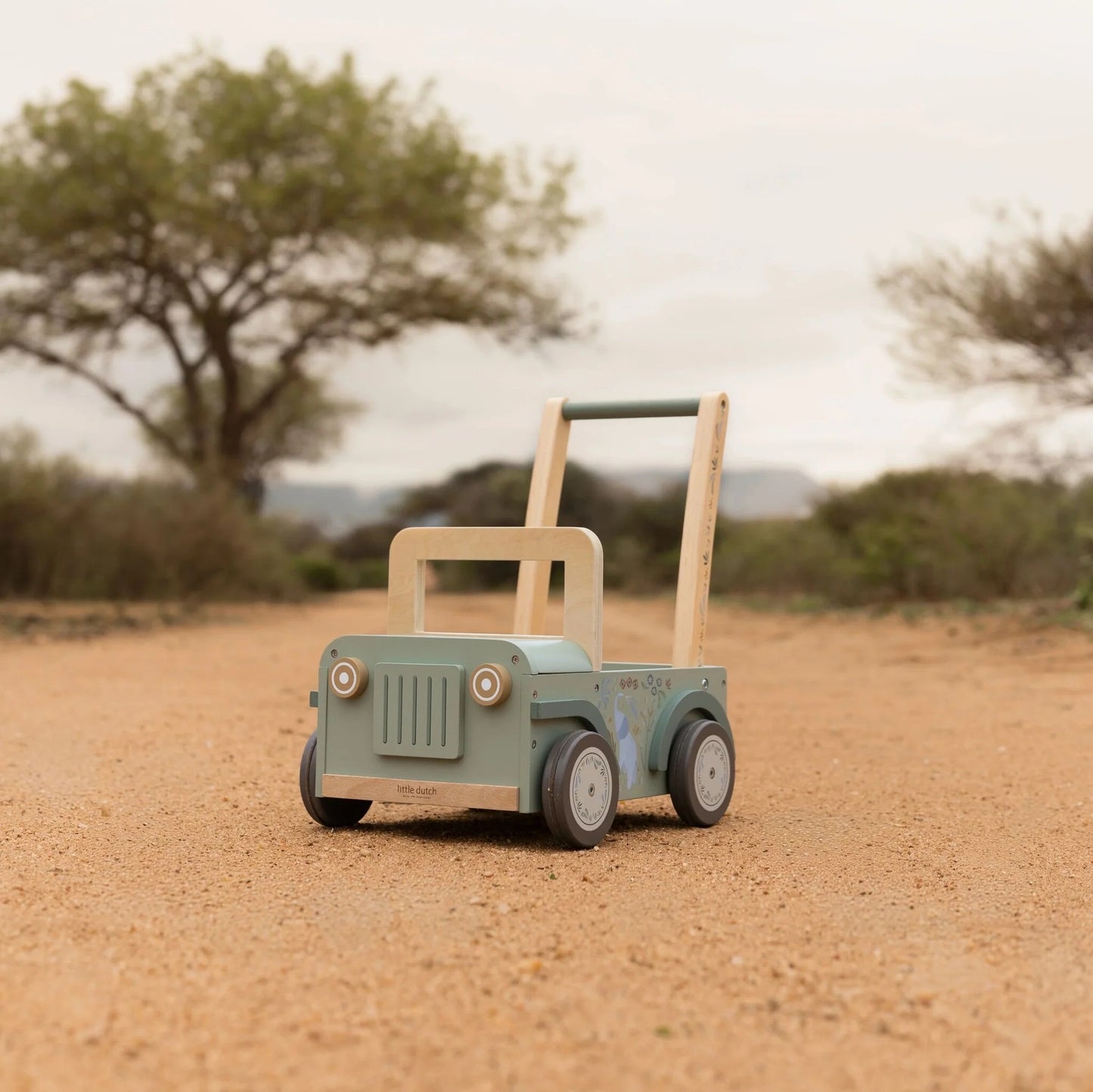 Little Dutch Safari Friends Wooden Safari Car outdoors