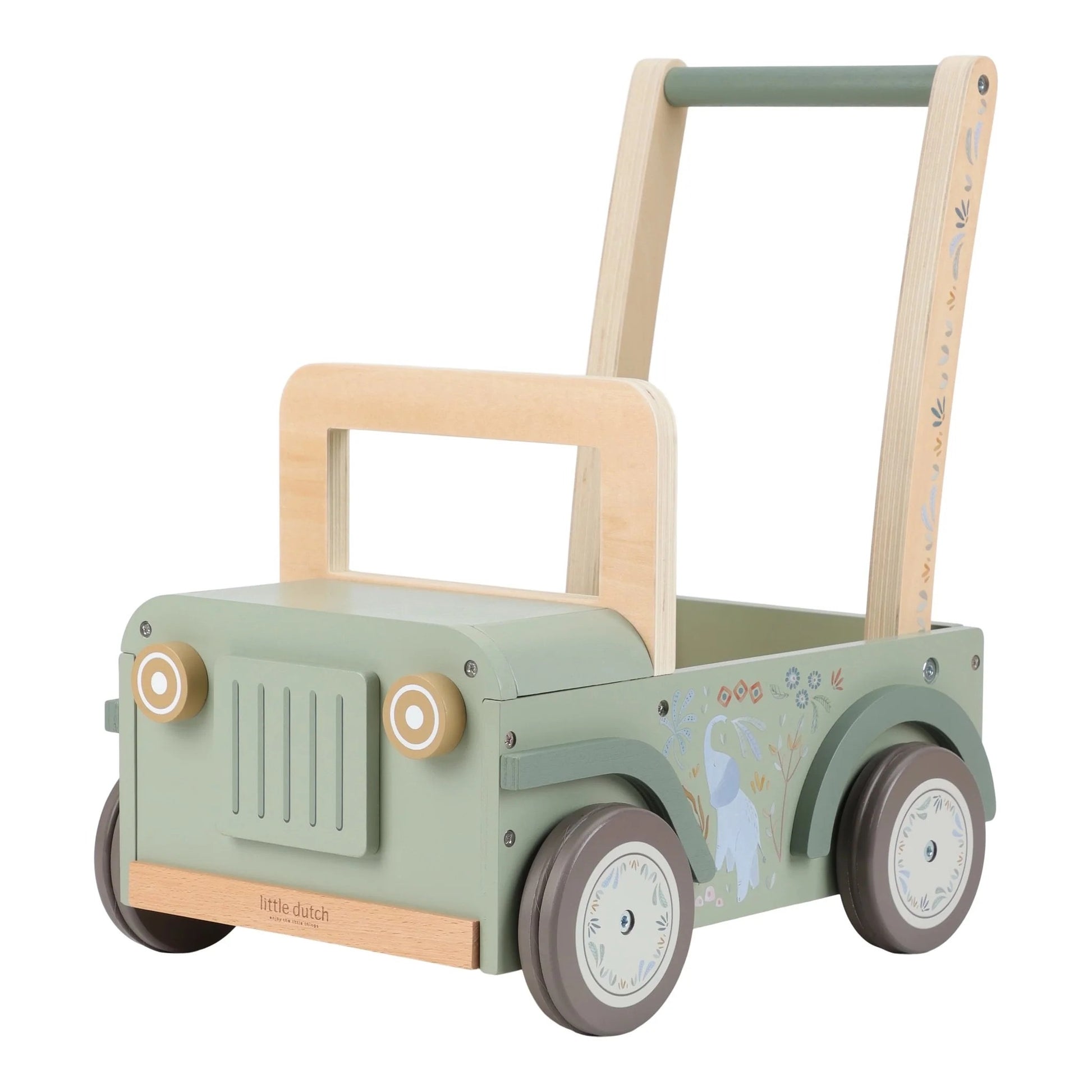 Little Dutch Safari Friends Wooden Safari Car in green