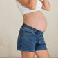 Heaven Denim Maternity Shorts Dark Blue