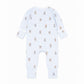 Stripe Organic LS Zipsuit Brady Stripe - back