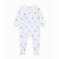 Stripe Organic LS Zipsuit Brady Stripe - front
