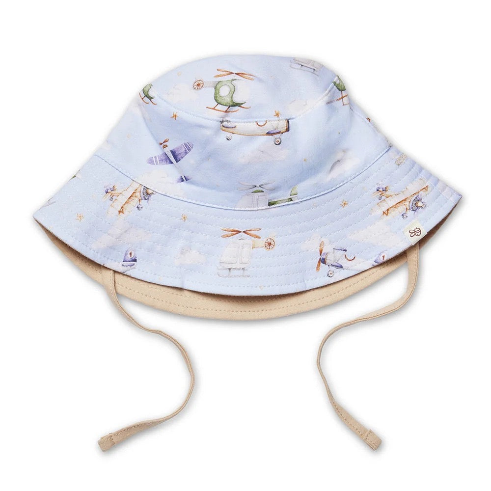 Taking Flight Reversible Cotton Bucket Hat