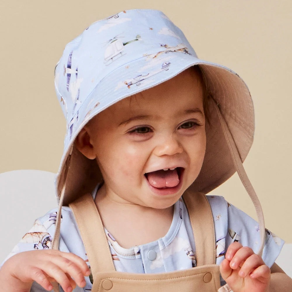 Taking Flight Reversible Cotton Bucket Hat