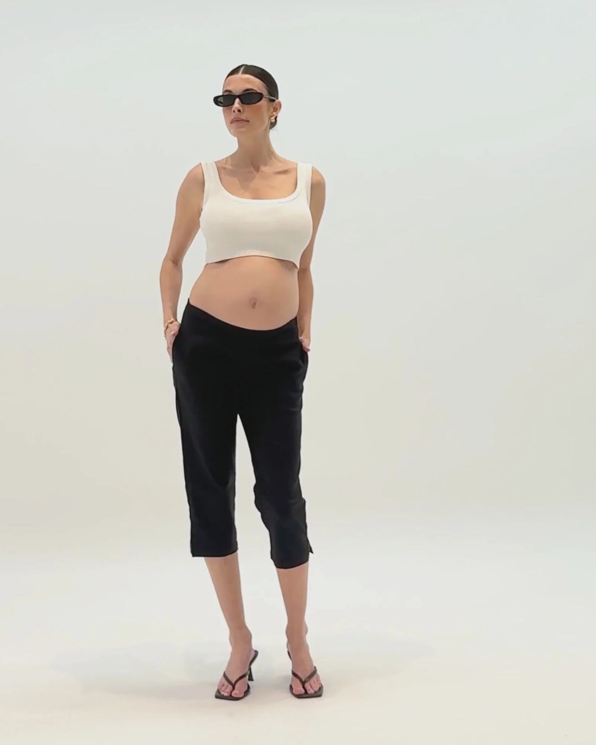 Vanessa Capri Pants Black
