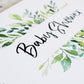 Baby Shower Guest Book