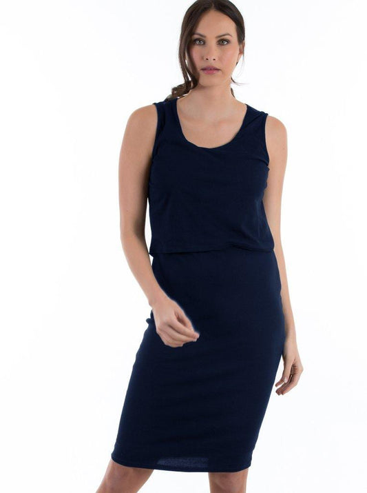 Bodycon Tank Dress Navy