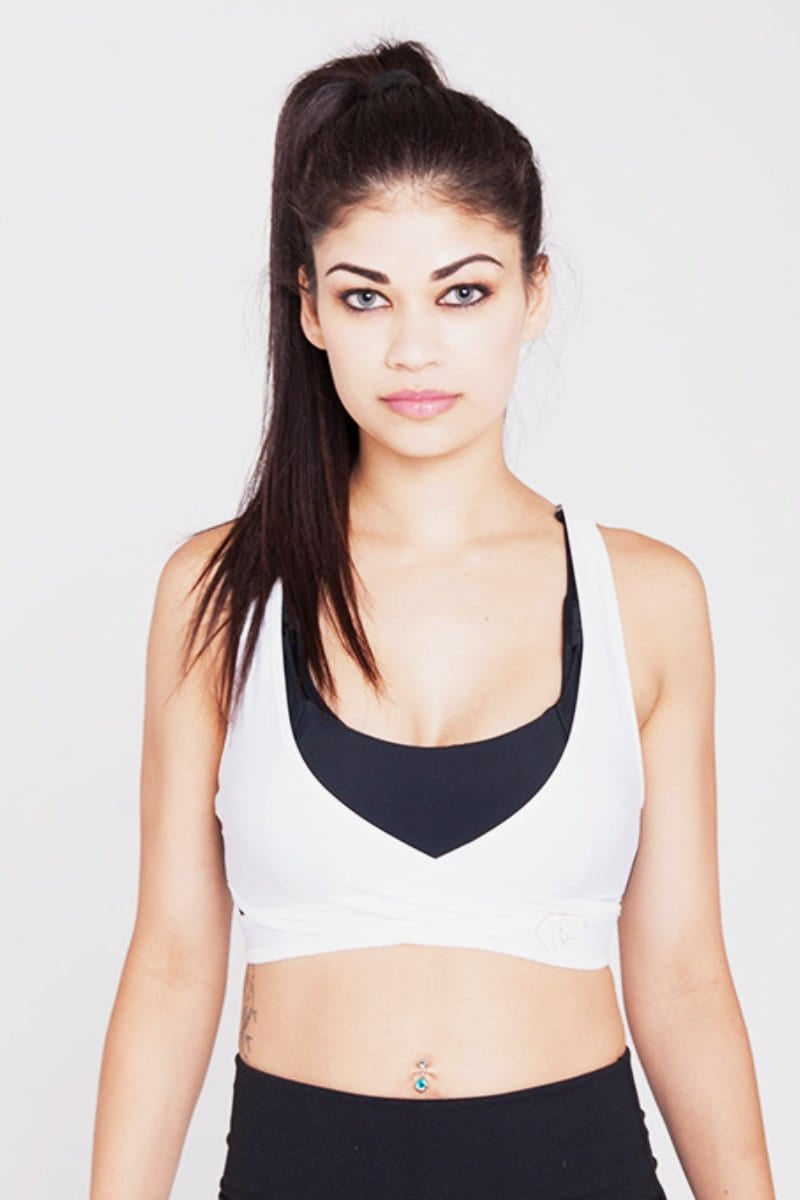 Geometric Swim/Run Nursing Crop