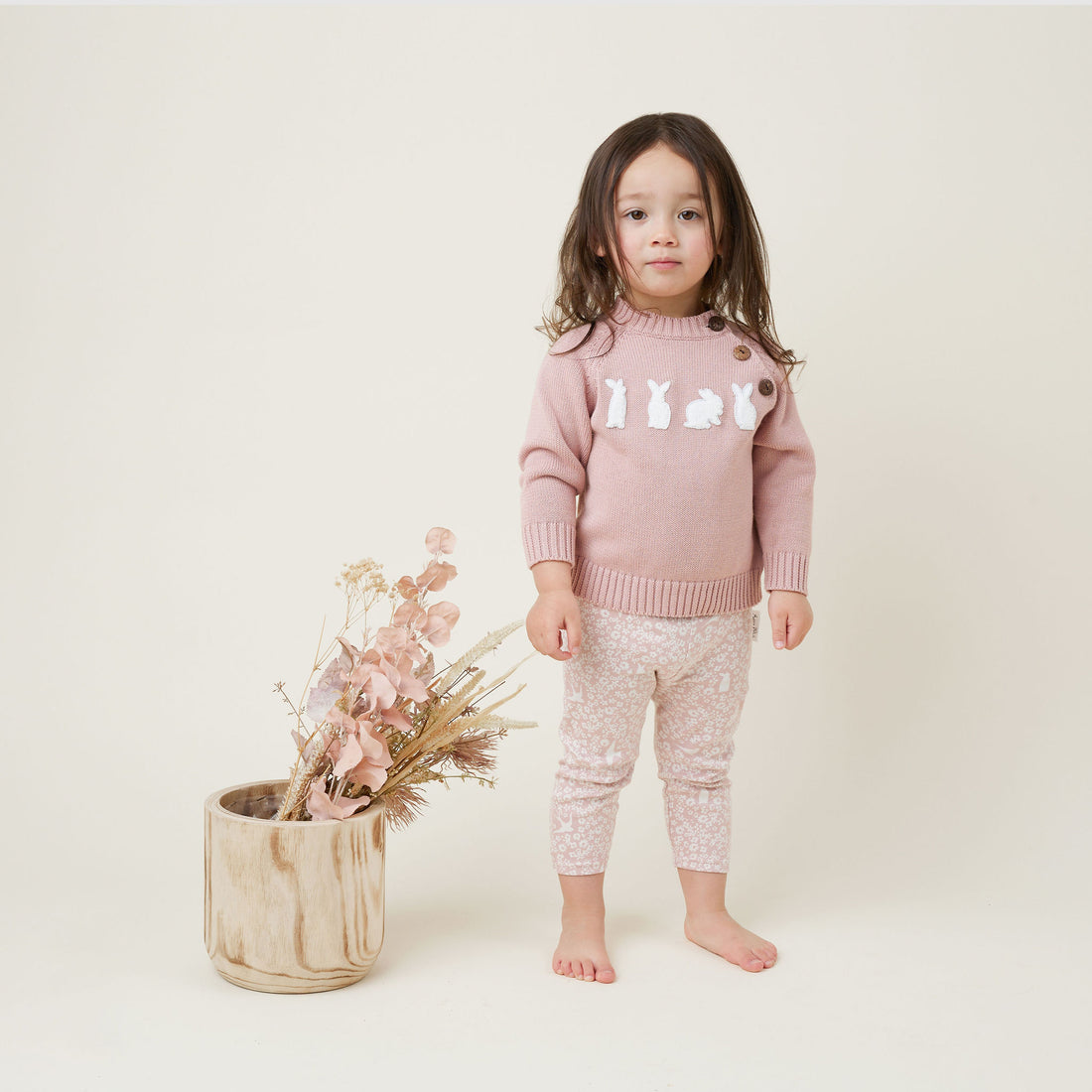 Rose Bunny Knit Jumper