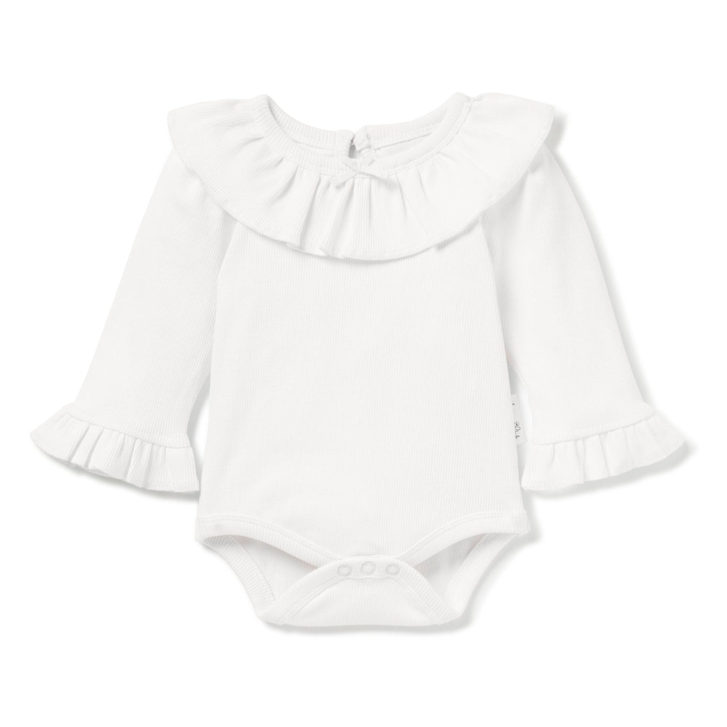 Snow Rib Ruffle Onesie