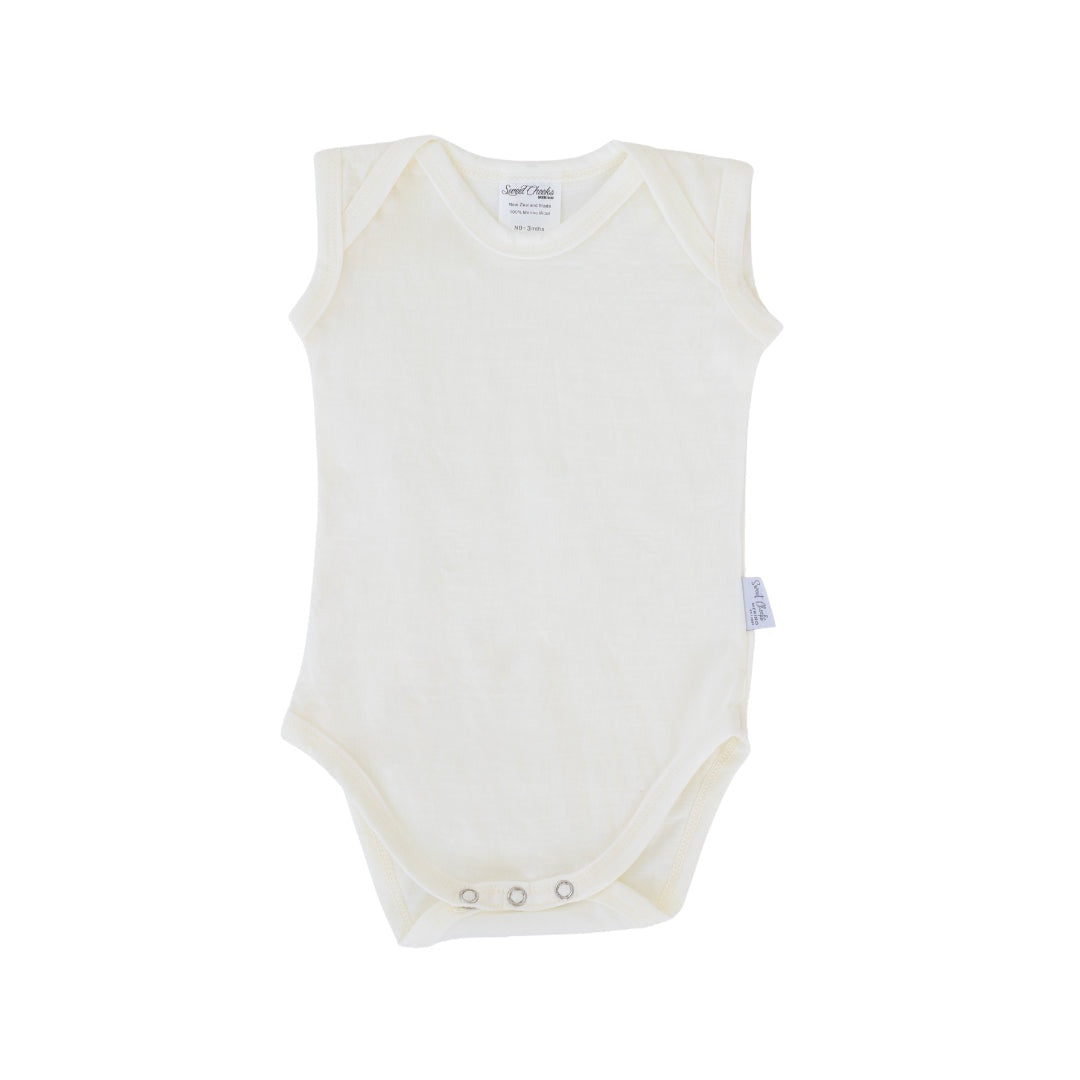 Baby Singlet Bodysuit Merino Wool Layer