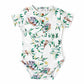 Snuggle Hunny Eucalypt Baby Bodysuit Short Sleeve