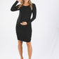 Bodycon Long Sleeve Bamboo Dress