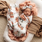 Rosebud Wrap and Topknot Set