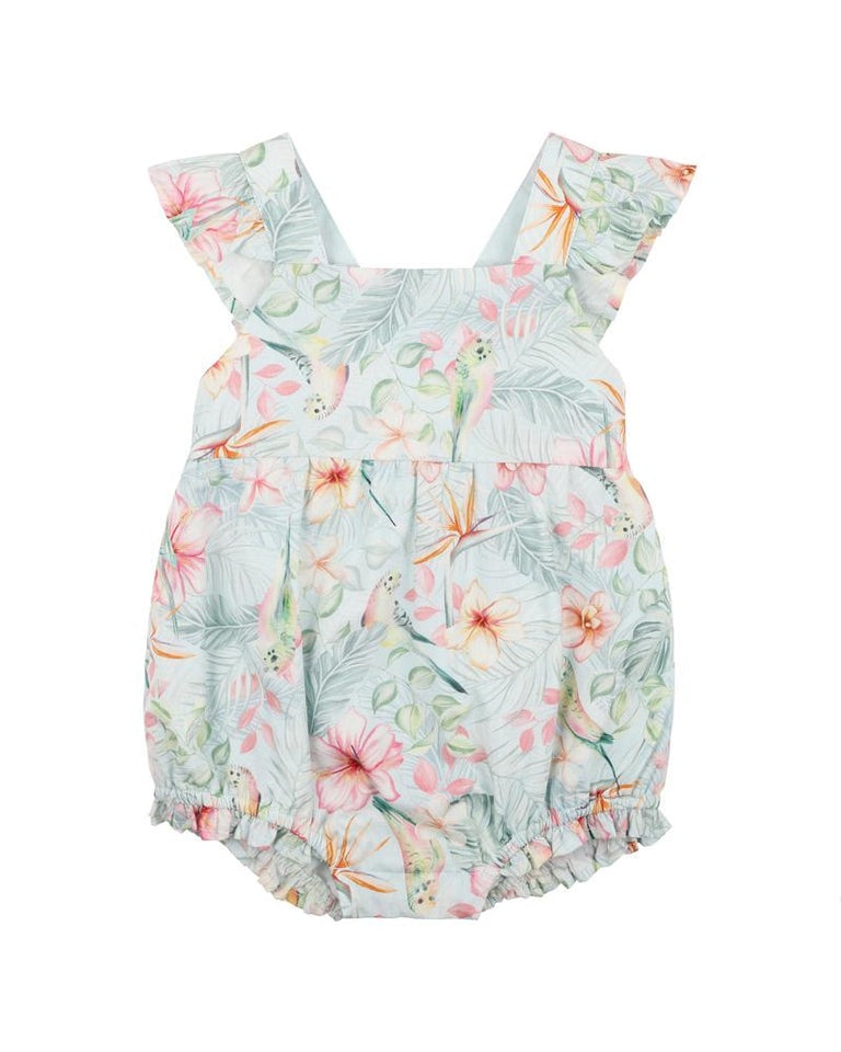 Budgie Blue Floral Bodysuit