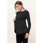 Knit Surplice Maternity Nursing Sweater