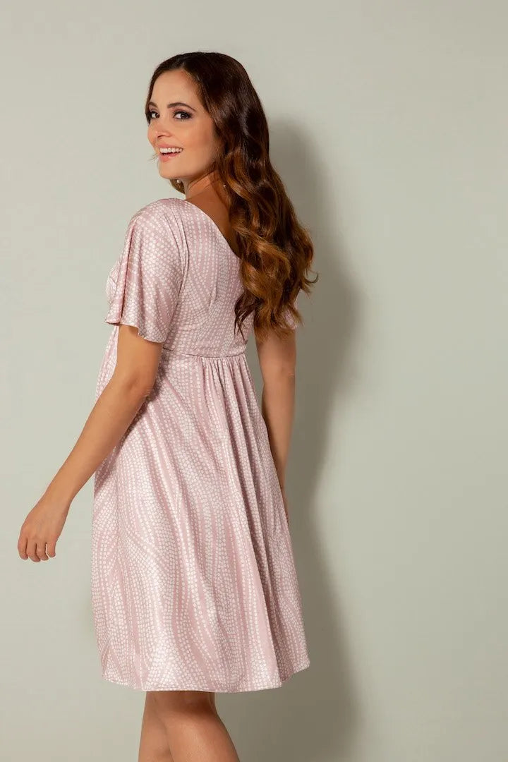 Kimono Dress Dotty Pink