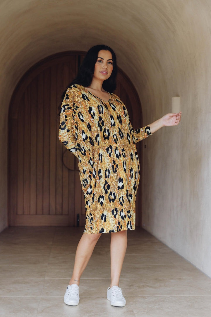 Miracle Dress Enchanted Leopard Long Sleeve