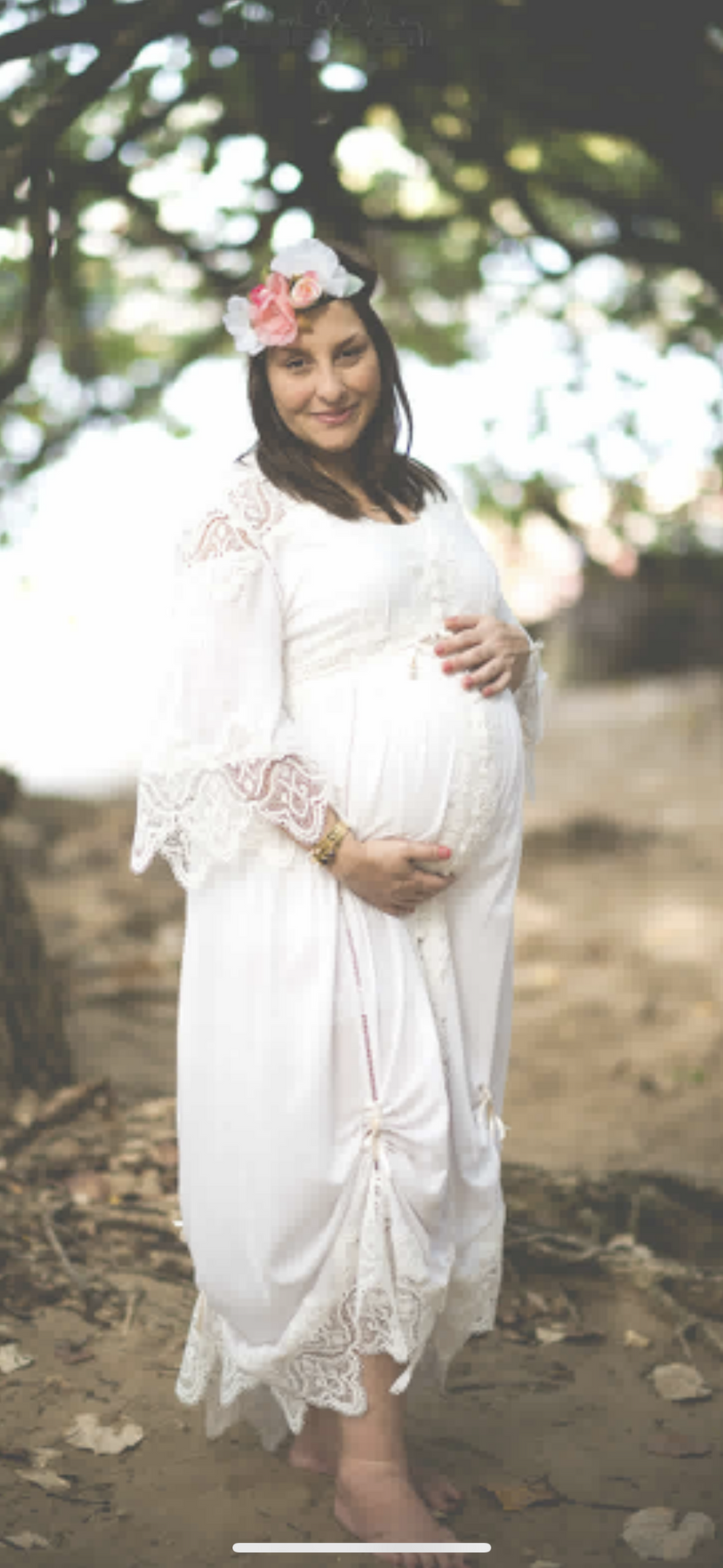 Moroccan Lace White Dress