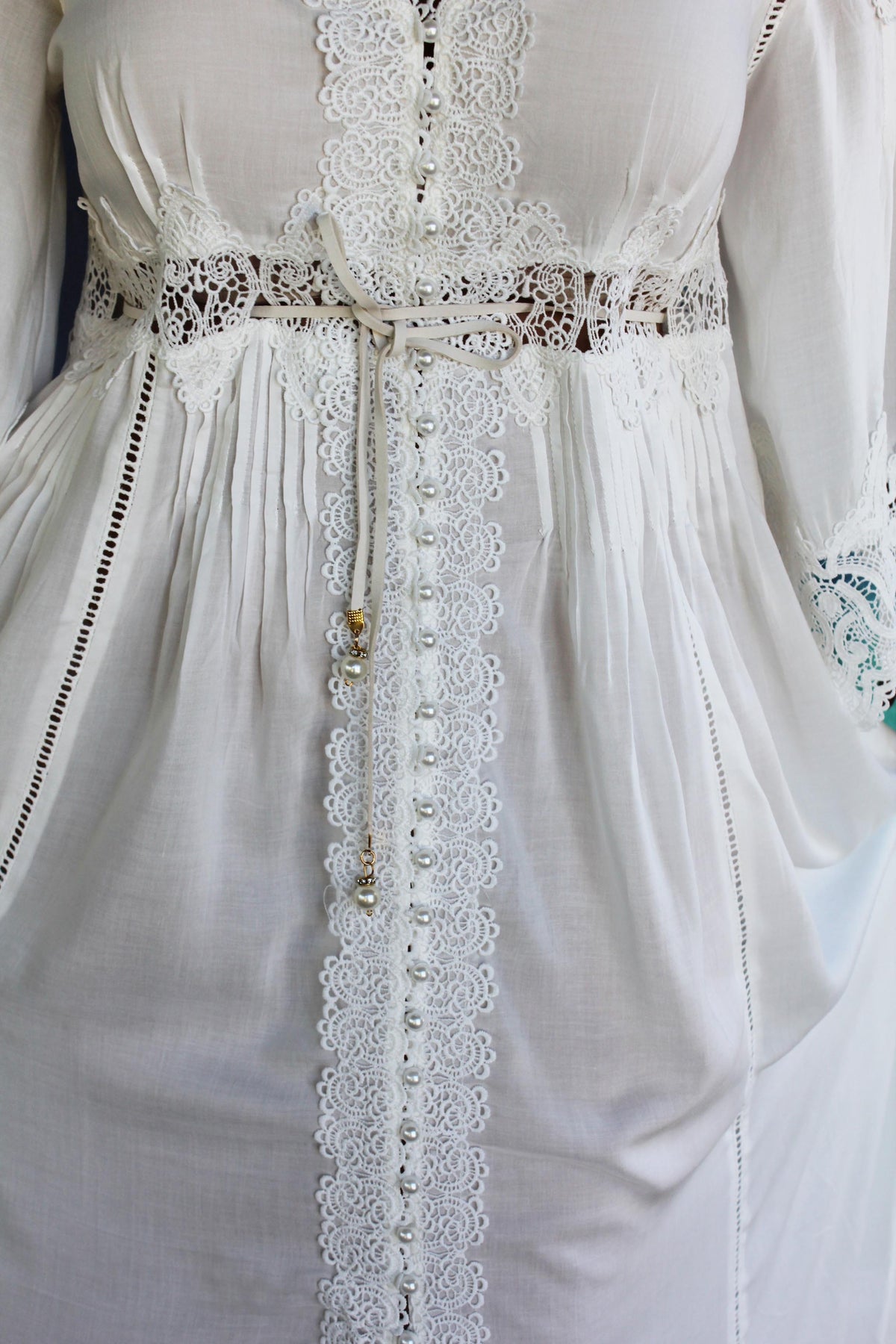 Moroccan Lace White Dress