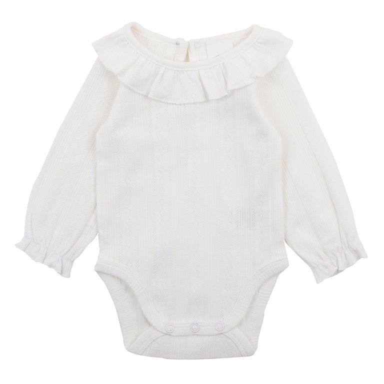 Minihaha Pointelle Bodysuit Long Sleeve