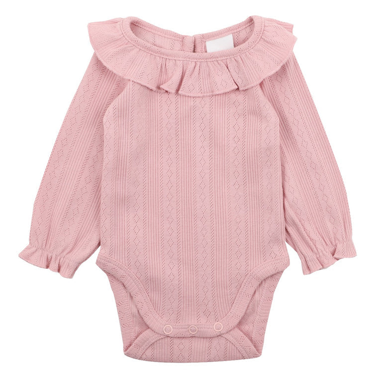 Minihaha Pointelle Bodysuit Long Sleeve