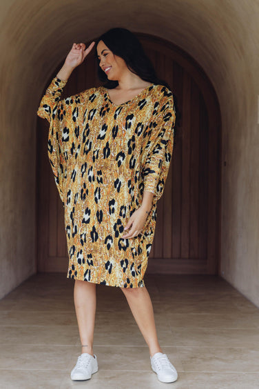 Miracle Dress Enchanted Leopard Long Sleeve