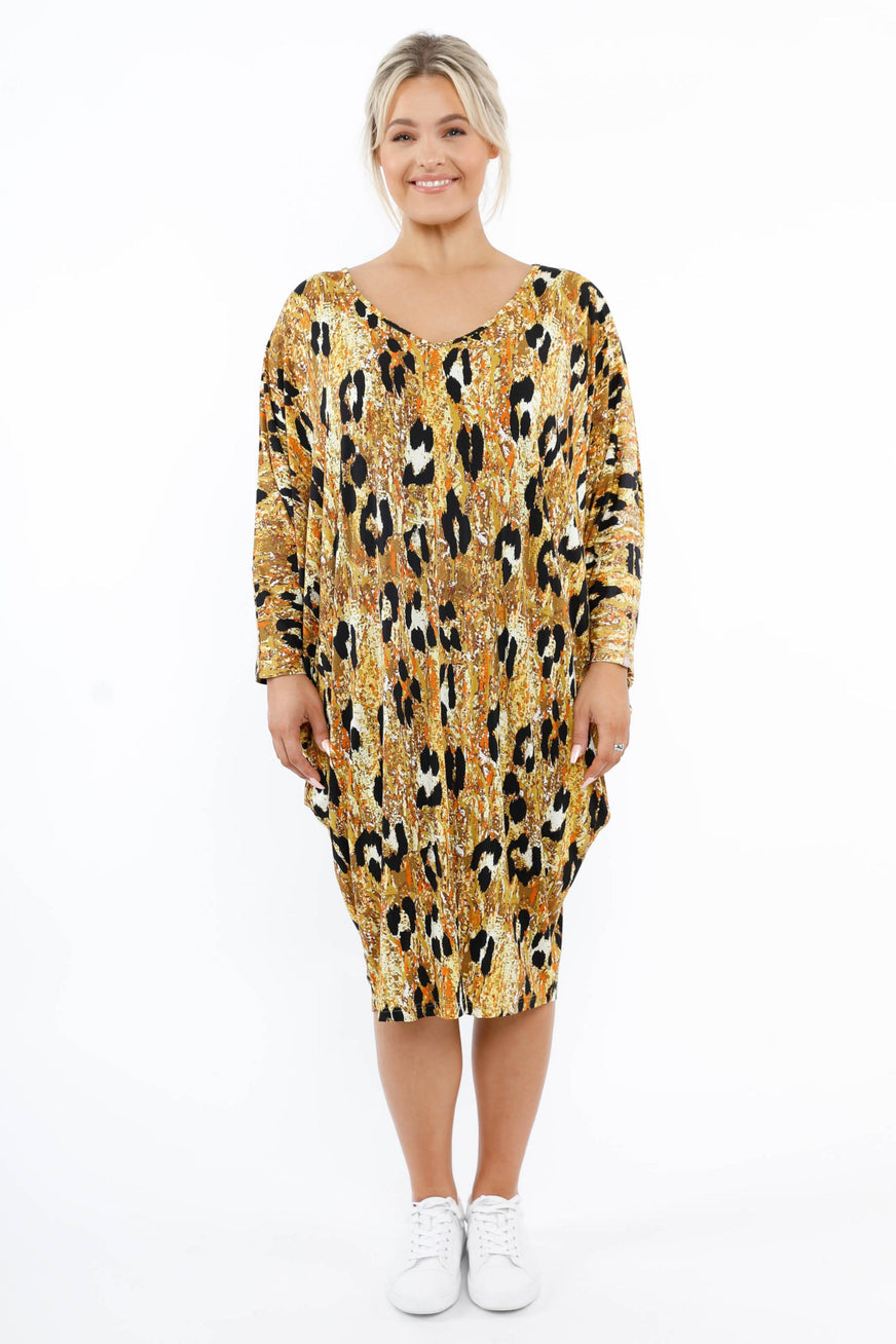 Miracle Dress Enchanted Leopard Long Sleeve