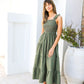 Pauline Maxi Shirred Bust Dress