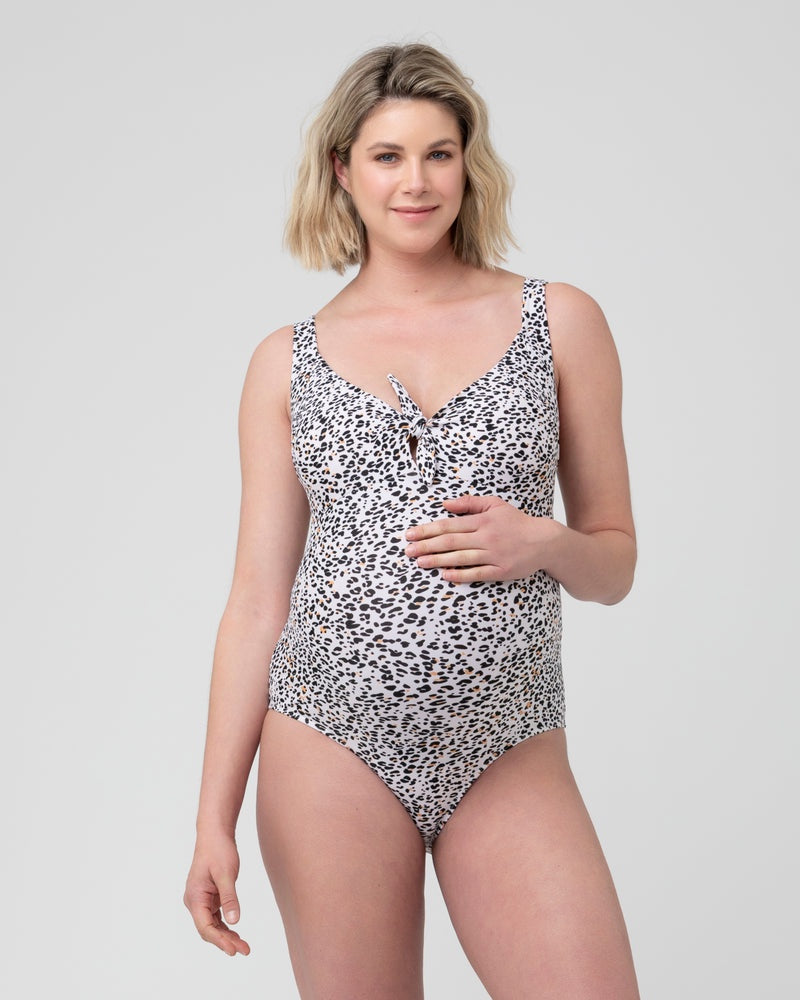 Pebbles Tie Front One Piece Pregnancy Bathers