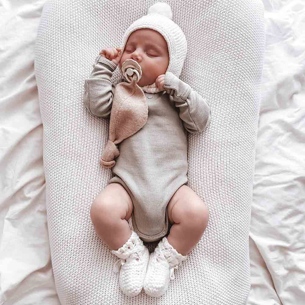 Bonnet and Booties Ivory