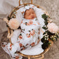 Rosebud Wrap and Topknot Set