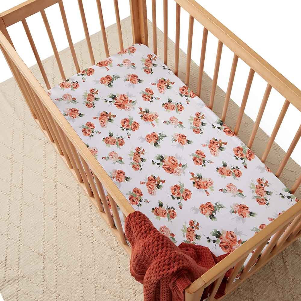 Rosebud Fitted Cot Sheet