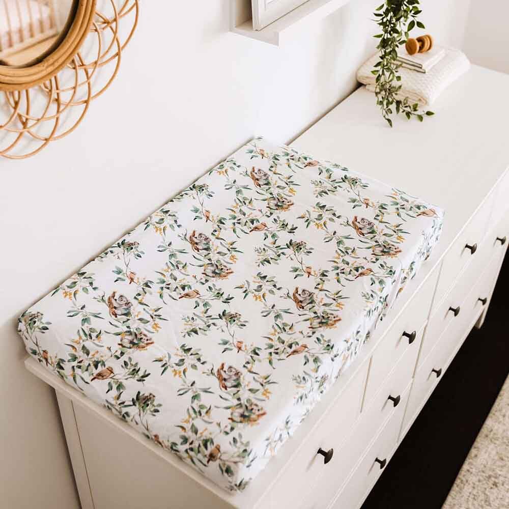 Bassinet Sheet/Change pad cover Eucalypt