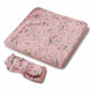 Snuggle Hunny Pink Wattle Baby Jersey Wrap and Topknot Set