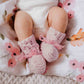 Bonnet and Booties Pink