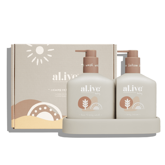 al.ive Baby Calming Oatmeal Duo Baby Wash/Lotion With Tray