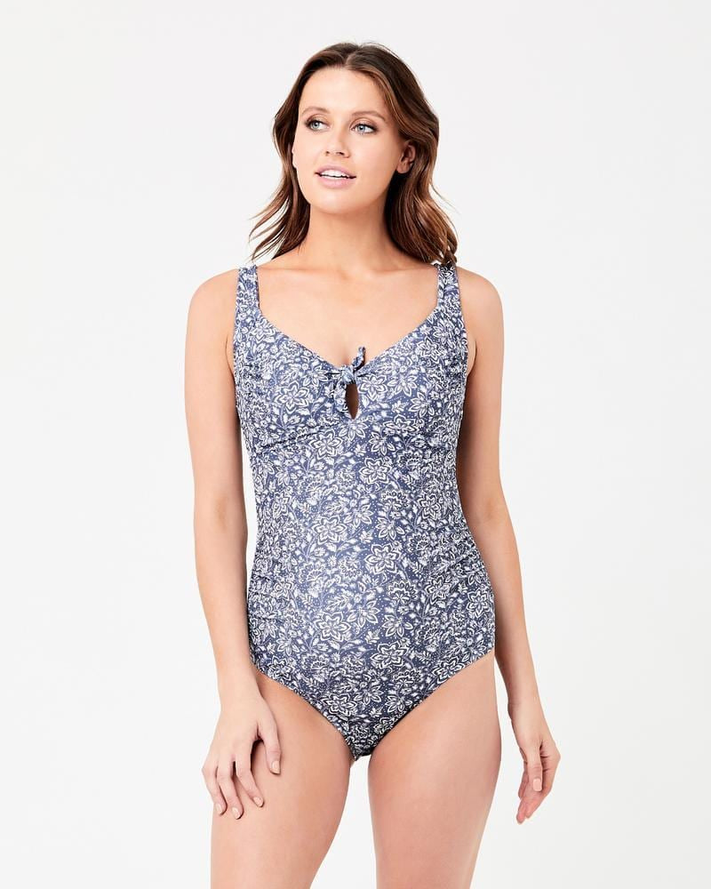 Tie Front One Piece Stormi Maternity Bathers